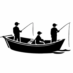 drift boat logo for the North Santiam river shuttles